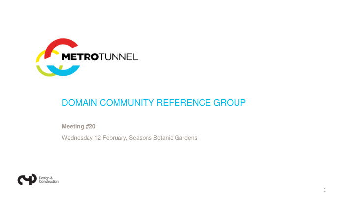 domain community reference group