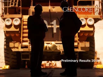 Preliminary Results 2015  Forward looking statements This document contains statements that are, or