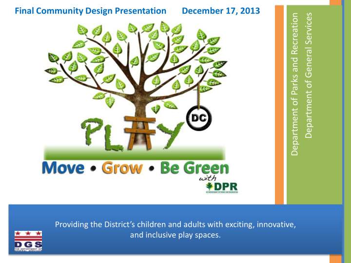 final community design presentation december 17 2013