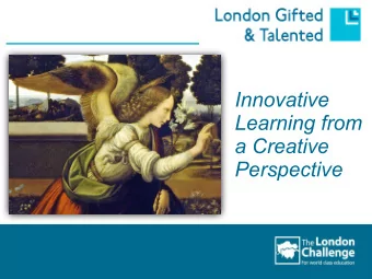 Innovative  Learning from  a Creative  Perspective  The Approaches of Leonardo Da Vinci  This