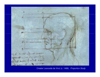 Creator Leonardo da Vinci (c. 1488). Proportion Study  Dyslexia, Literacy and the Role of  the