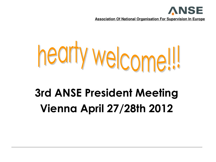 3rd anse president meeting