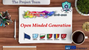 Open Minded Generation  Tasos Salis My name is Tasos Salis , and I'm a  Mechanical  Engineer.