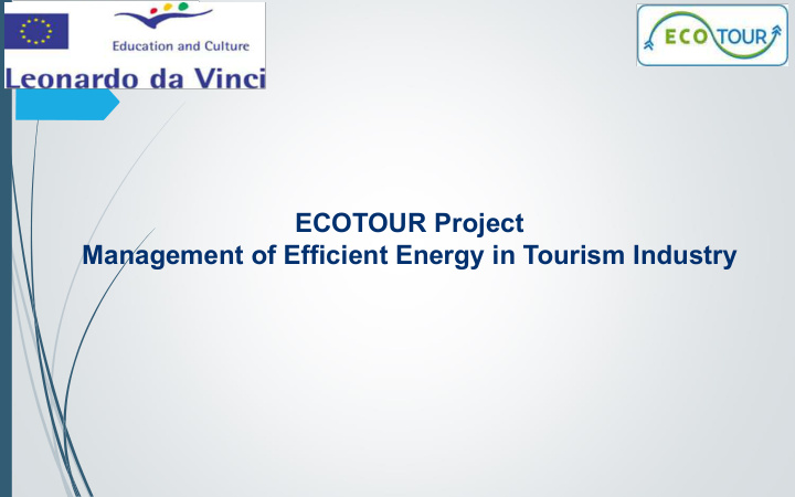 ecotour project management of efficient energy in tourism