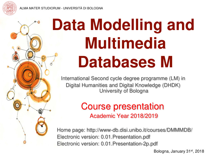 data modelling and multimedia databases m