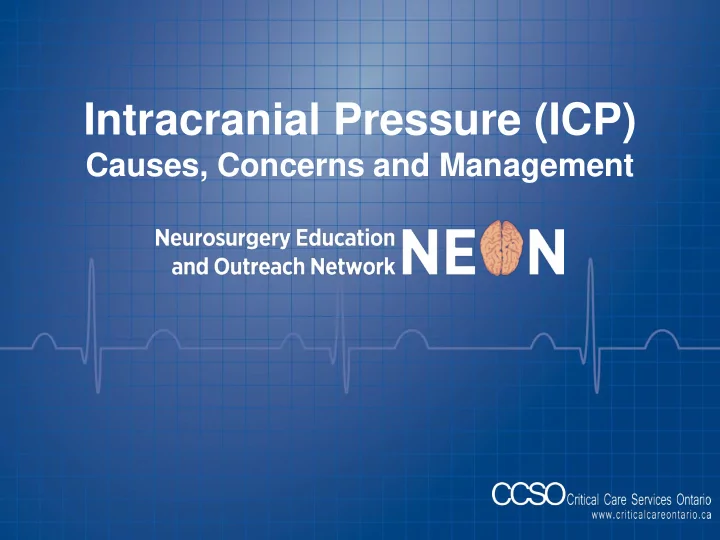 intracranial pressure icp