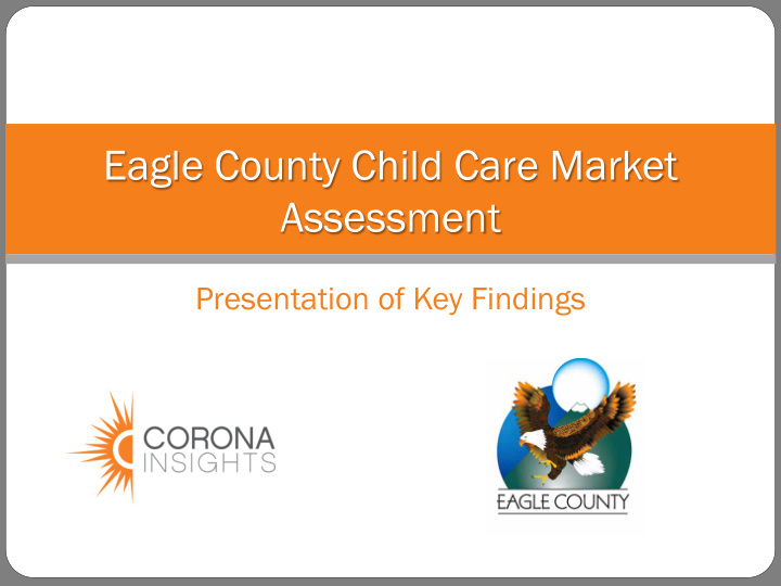 eagle county child care market assessment