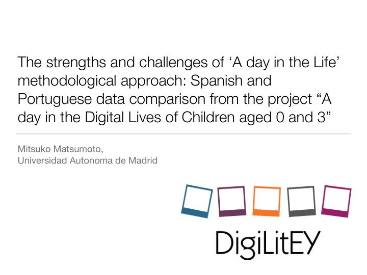 the strengths and challenges of a day in the life