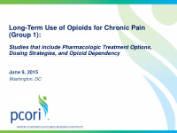 long term use of opioids for chronic pain group 1