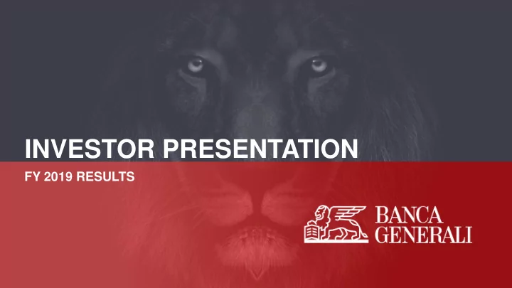 investor presentation