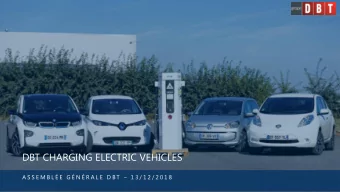 DBT CHARGING ELECTRIC VEHICLES A S S E M B L  E  G  N  R A L E  D B T  1 3 / 1 2 / 2 0 1 8