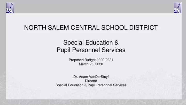 north salem central school district special education amp