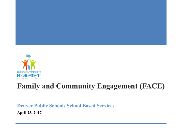 family and community engagement face