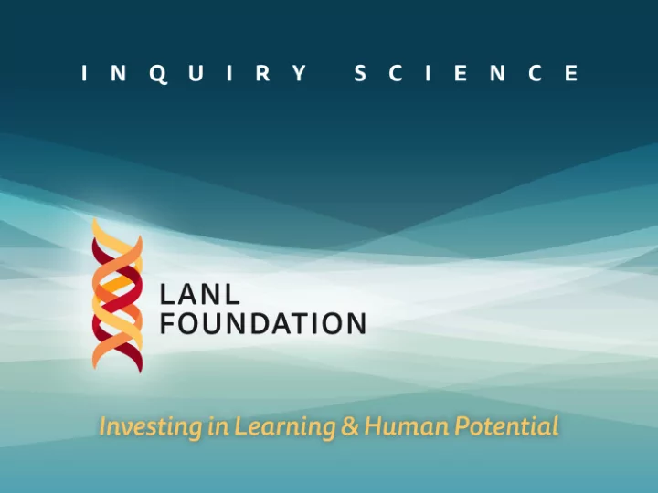 presentation on the next generation science standards to