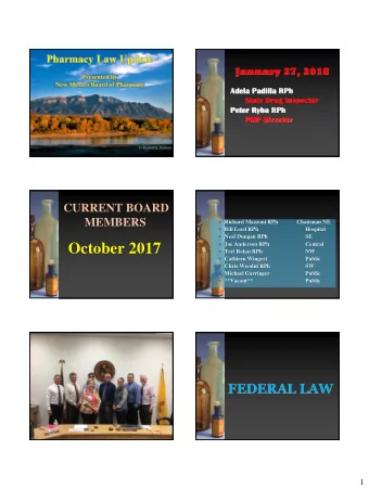 October 2017  Teri Rolan RPh  NW  Cathleen Wingert  Public  Chris Woodul RPh  SW