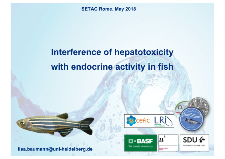 lnterference of hepatotoxicity with endocrine activity in