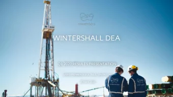 WINTERSHALL DEA  Q1 2020 RESULTS PRESENTATION  MARIO MEHREN (CEO), PAUL SMITH (CFO)  20 MAY 2020