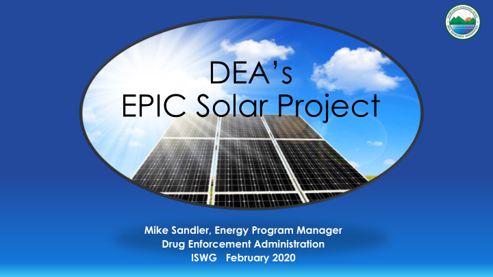 dea s epic solar project