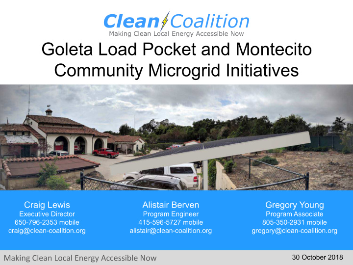 goleta load pocket and montecito community microgrid