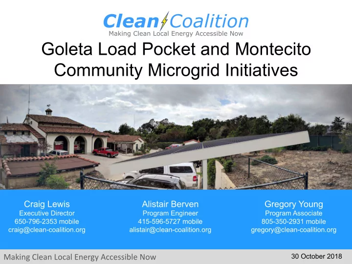 goleta load pocket and montecito community microgrid