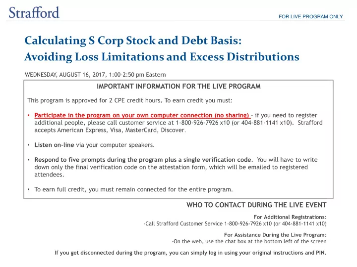calculating s corp stock and debt basis avoiding loss