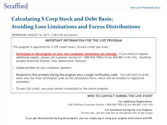 Calculating S Corp Stock and Debt Basis: Avoiding Loss Limitations and Excess Distributions