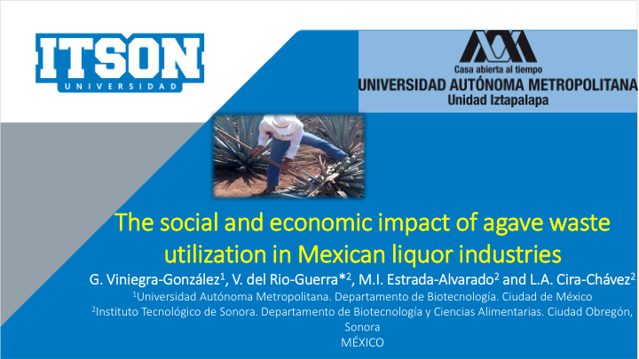 the so soci cial an and economic im impact of of ag agave