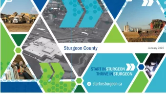 Sturgeon County  January 2020  Overview  Todays presentation will cover  Intro to Ec Dev