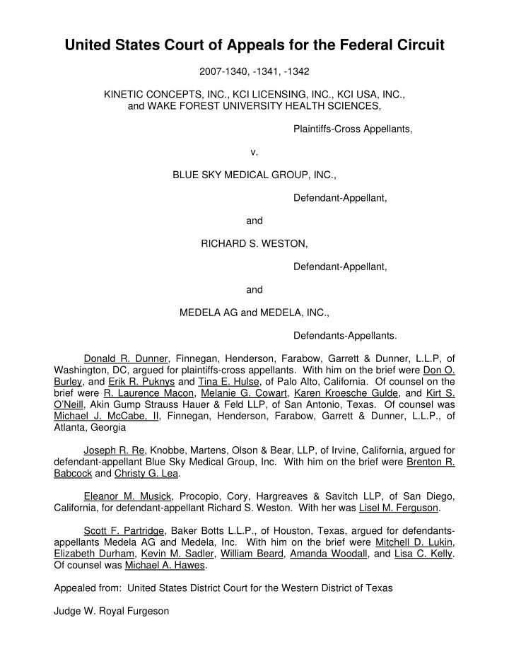 united states court of appeals for the federal circuit
