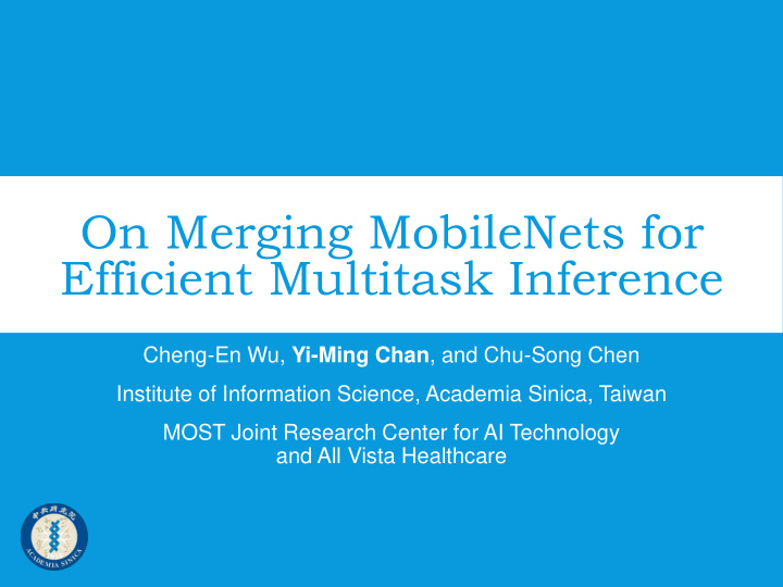 on merging mobilenets for