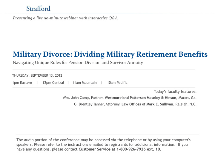 military divorce dividing military retirement benefits