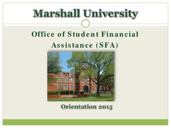 Office o f Student Financial  Assistance (SFA)  How do I view m y Financial Aid Records?  2  Click
