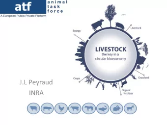 INRA  Perspective of Livestock production 2050  Food  Meat: +70% (465 Mt)  Milk: +60% (1045 Mt)