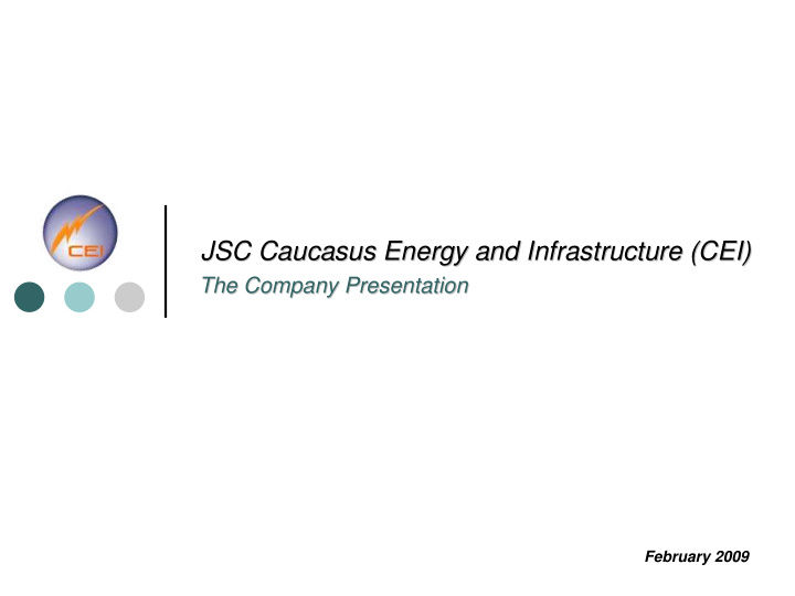 jsc caucasus energy and infrastructure cei jsc caucasus