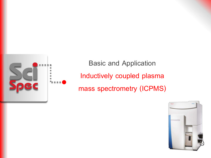 inductively coupled plasma