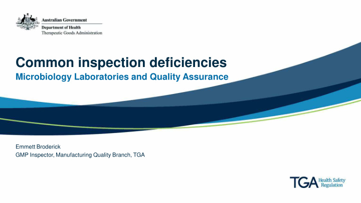 common inspection deficiencies