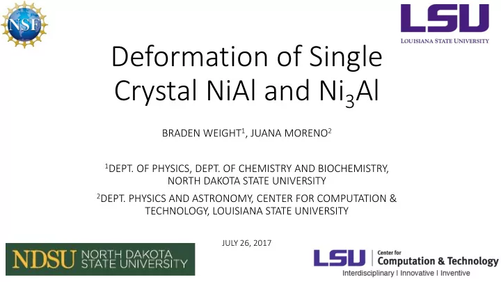 crystal nial and ni 3 al