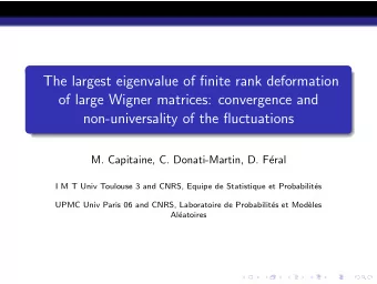 The largest eigenvalue of finite rank deformation  of large Wigner matrices: convergence and