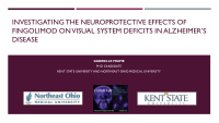 fingolimod on visual system deficits in alzheimer s