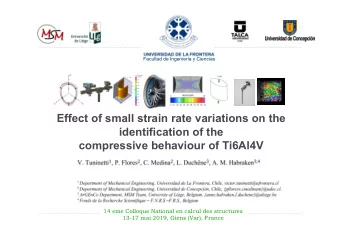 Effect of small strain rate variations on the  identification of the  compressive behaviour of
