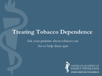 treating tobacco dependence