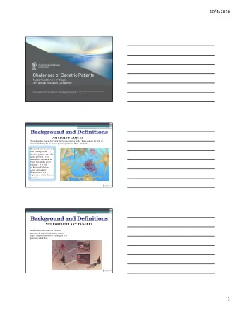 10/4/2016  Challenges of Geriatric Patients  Nurse Practitioners of Oregon 39 th Annual Education