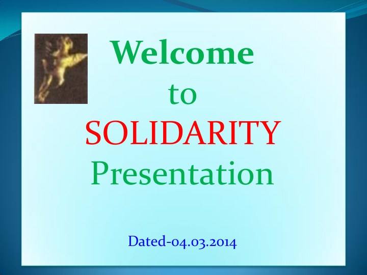 to solidarity presentation