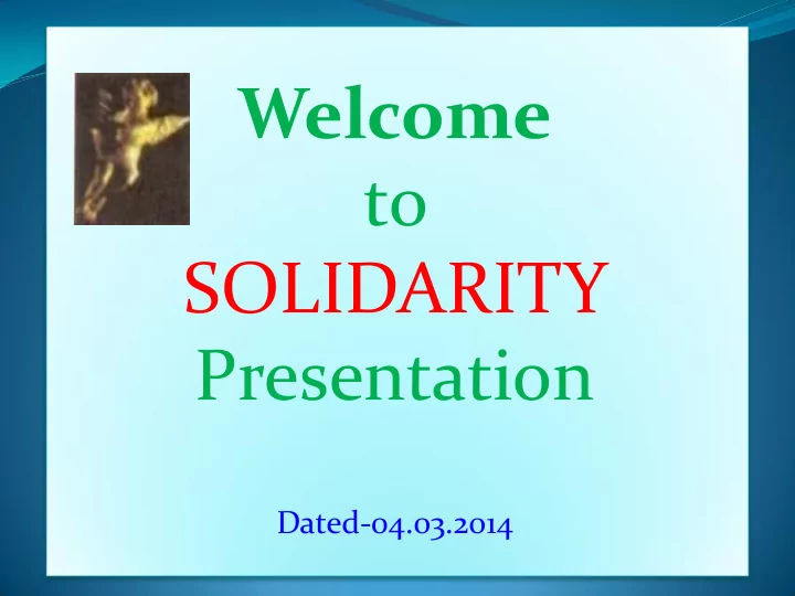 to solidarity presentation