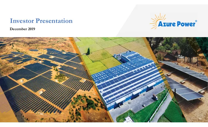 investor presentation