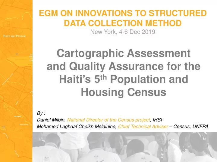 cartographic assessment