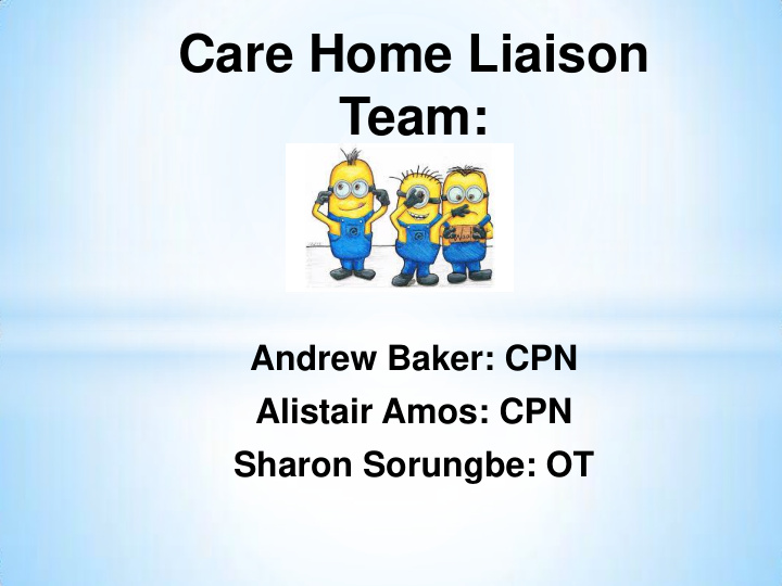 care home liaison team