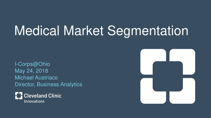 medical market segmentation