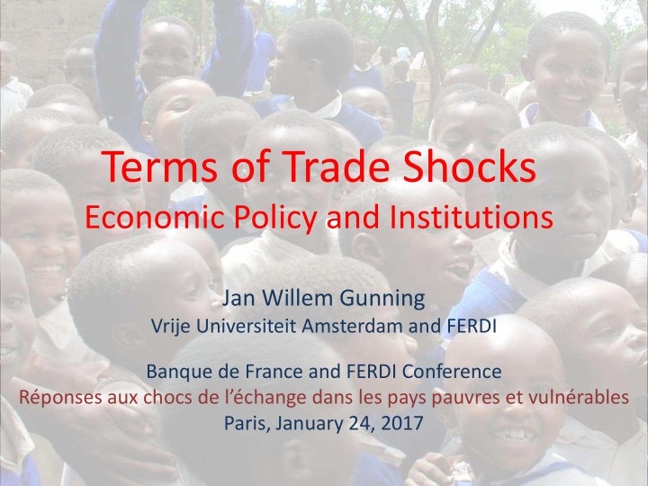 terms of trade shocks