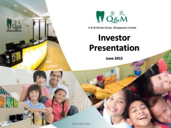 Presentation  June 2015  1  RESTRICTED  Important Notice and Disclaimer  Important Information